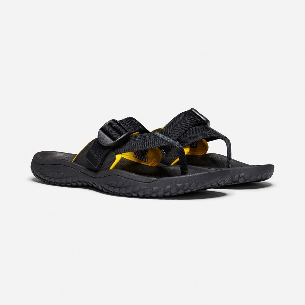 Chanclas Keen Mexico Negros - Hombre Solr Toe Post Sandal - PL9507413